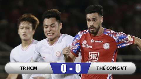 Kết quả TP.HCM 0- 0 Thể Công Viettel: Chủ nhà TP.HCM hài lòng!